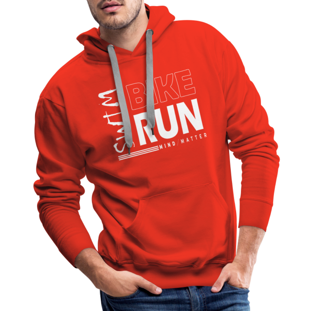 Swim-Bike-Run- Men’s Premium Hoodie - red