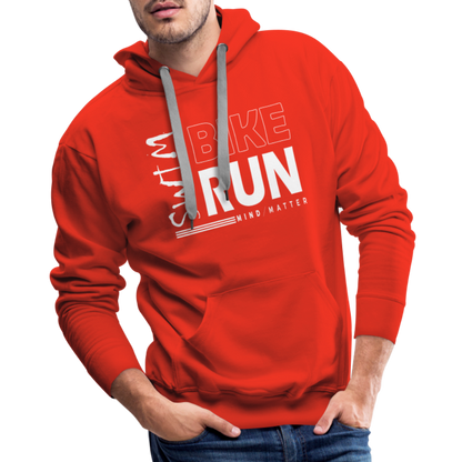 Swim-Bike-Run- Men’s Premium Hoodie - red