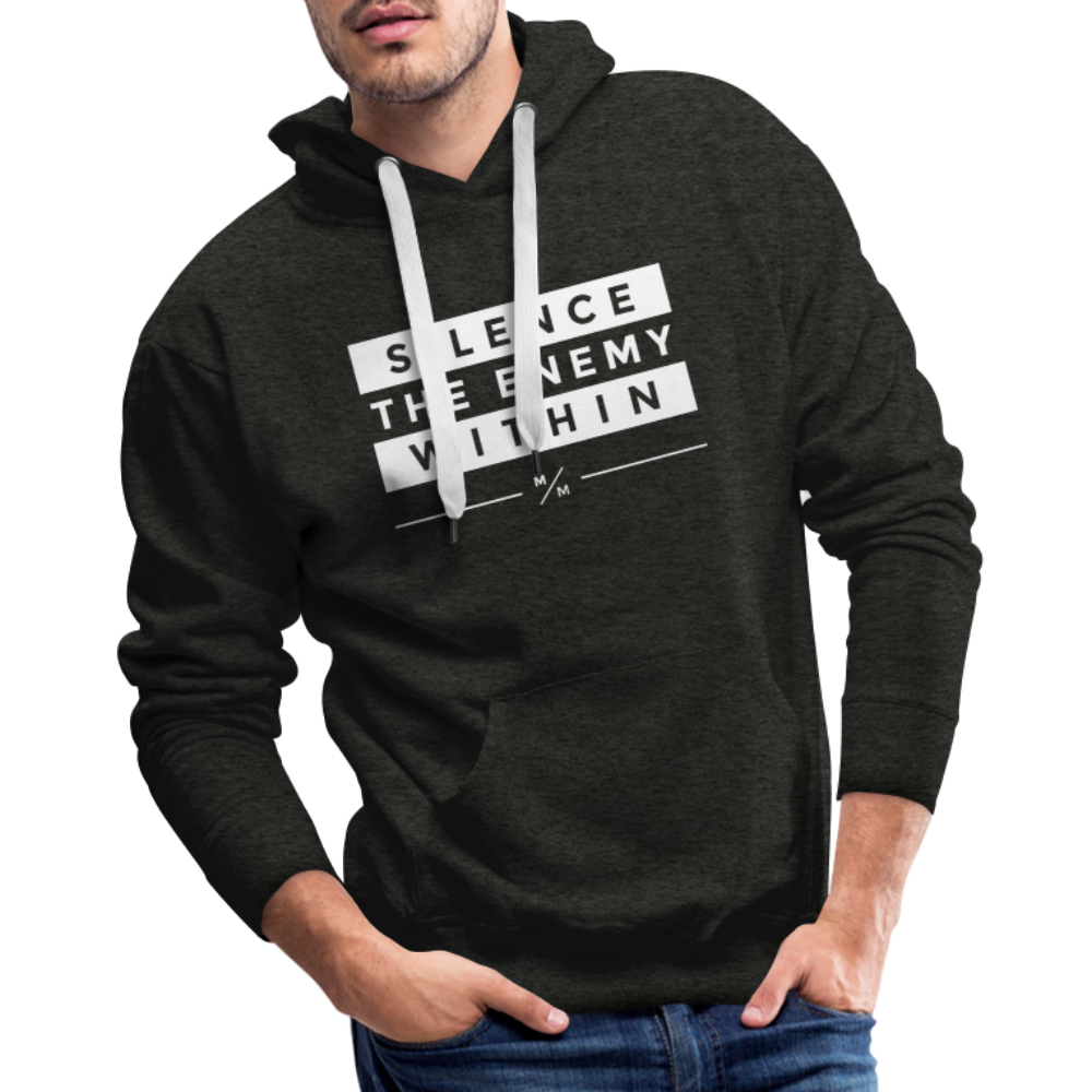 Silence the Enemy- Men’s Premium Hoodie - charcoal grey