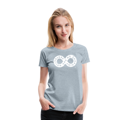 Perfection Has No Endpoint- Women’s Premium T-Shirt - heather ice blue