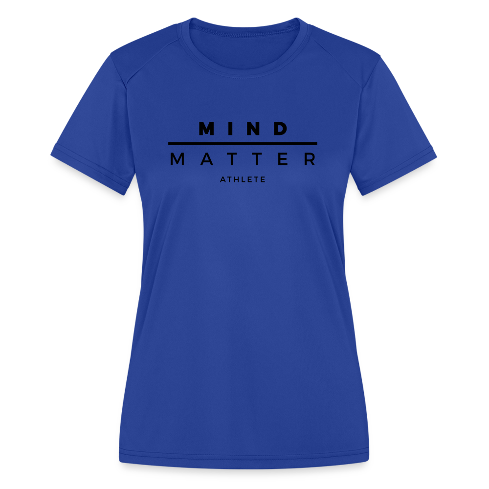 MM Athlete- Women's Moisture Wicking Performance T-Shirt - royal blue