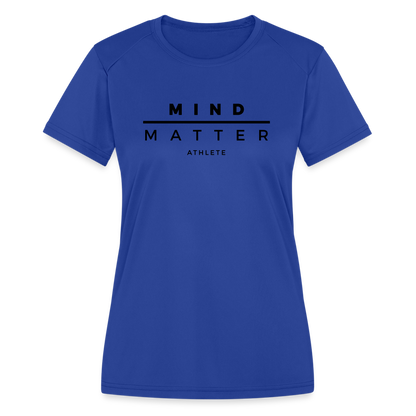 MM Athlete- Women's Moisture Wicking Performance T-Shirt - royal blue