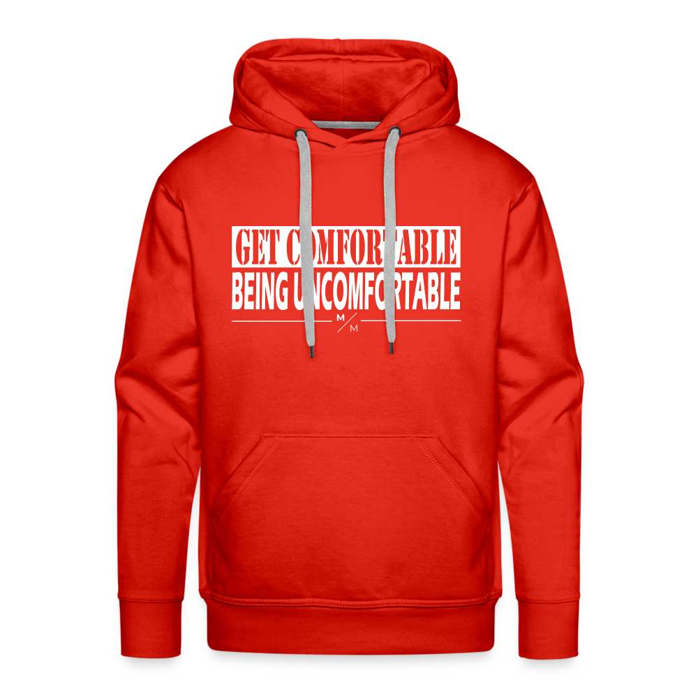 Get Comfortable Being Uncomfortable- Men’s Premium Hoodie - red