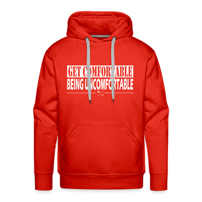 Get Comfortable Being Uncomfortable- Men’s Premium Hoodie - red