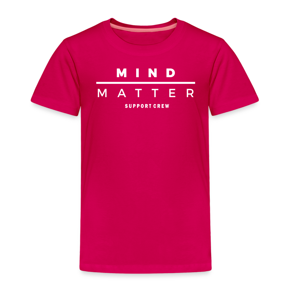 MM Support Crew- Toddler Premium T-Shirt - dark pink