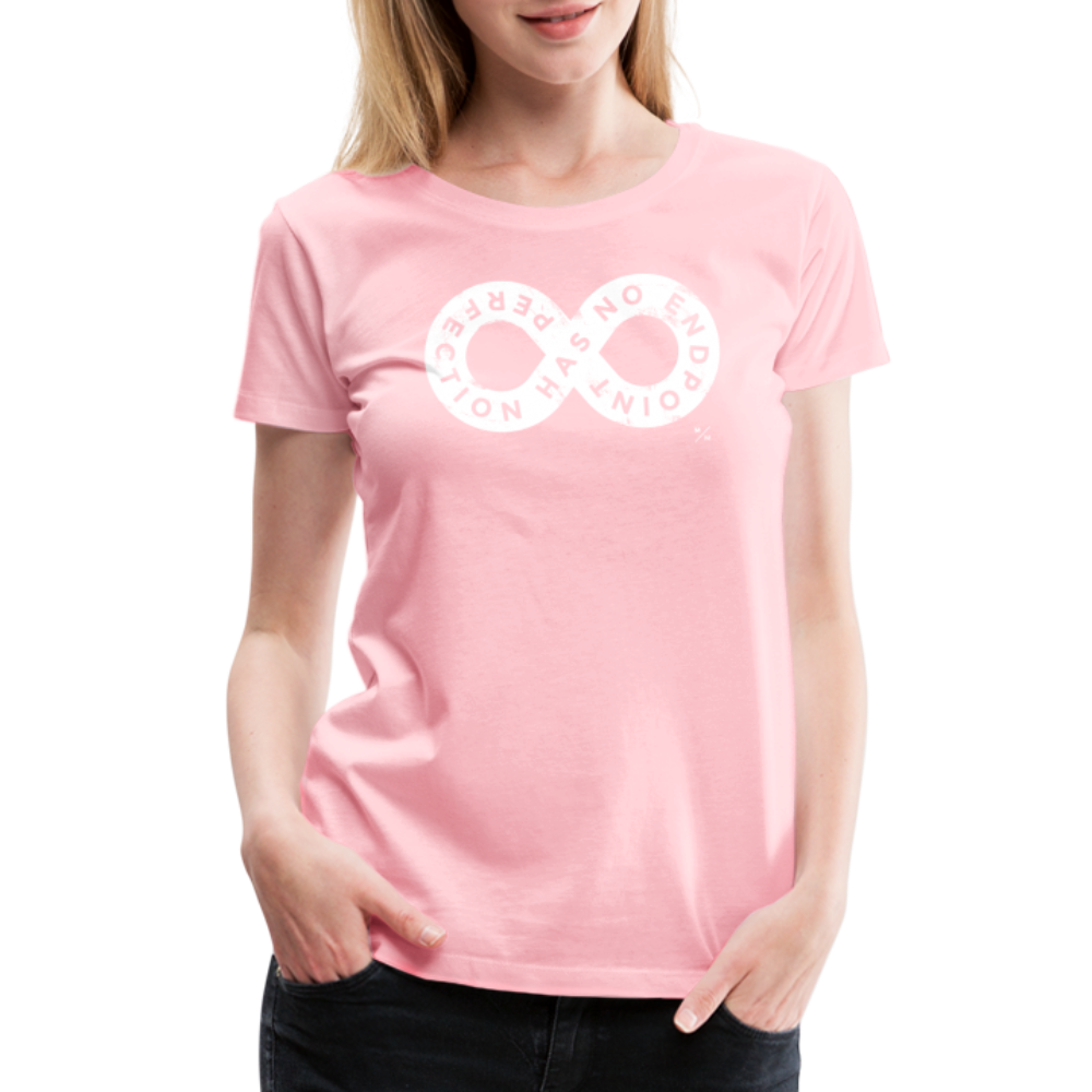 Perfection Has No Endpoint- Women’s Premium T-Shirt - pink