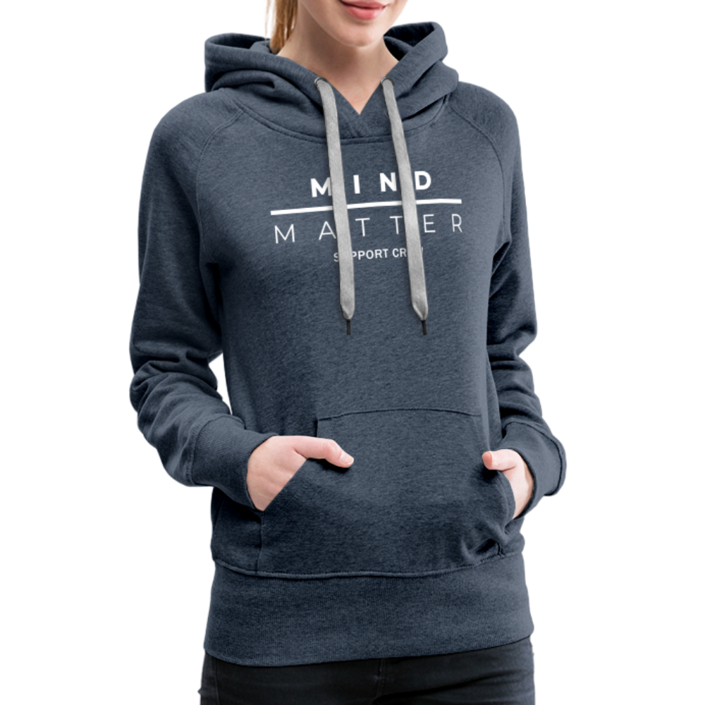 MM Support Crew - Women’s Premium Hoodie - heather denim