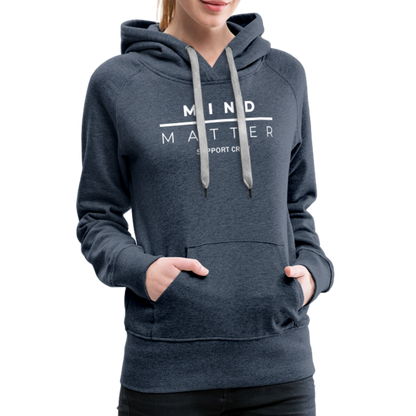 MM Support Crew - Women’s Premium Hoodie - heather denim