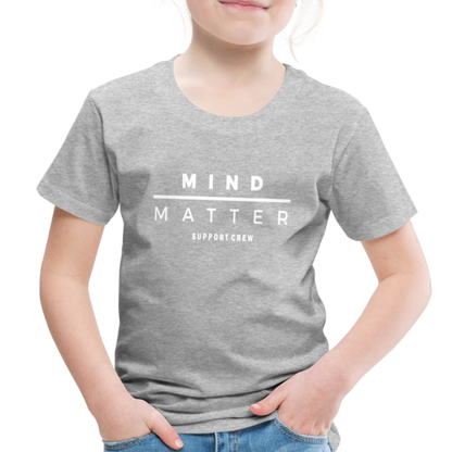 MM Support Crew- Toddler Premium T-Shirt - heather gray