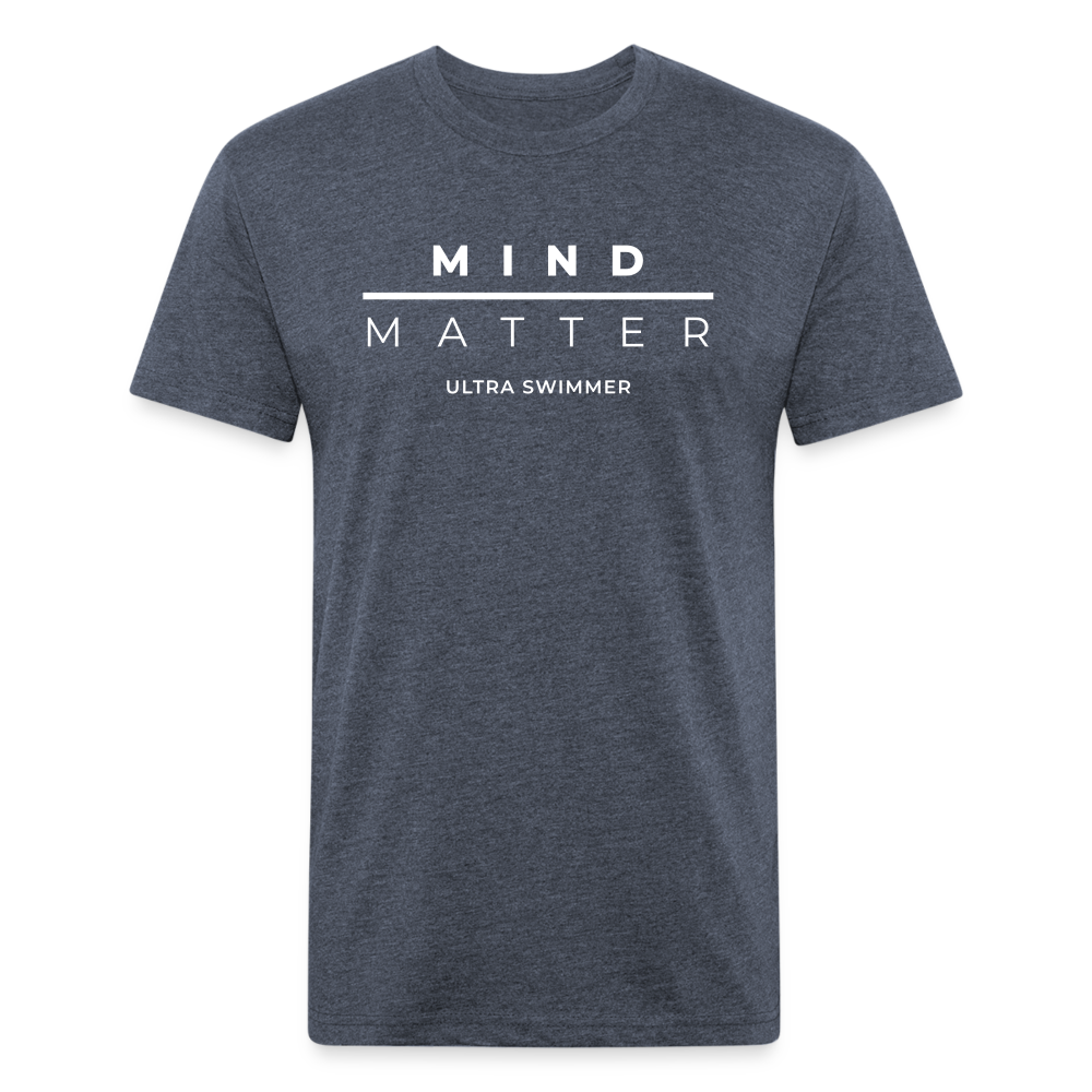 MM Ultra Swimmer - Unisex Fitted Cotton/Poly T-Shirt - heather navy