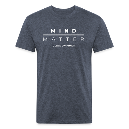 MM Ultra Swimmer - Unisex Fitted Cotton/Poly T-Shirt - heather navy