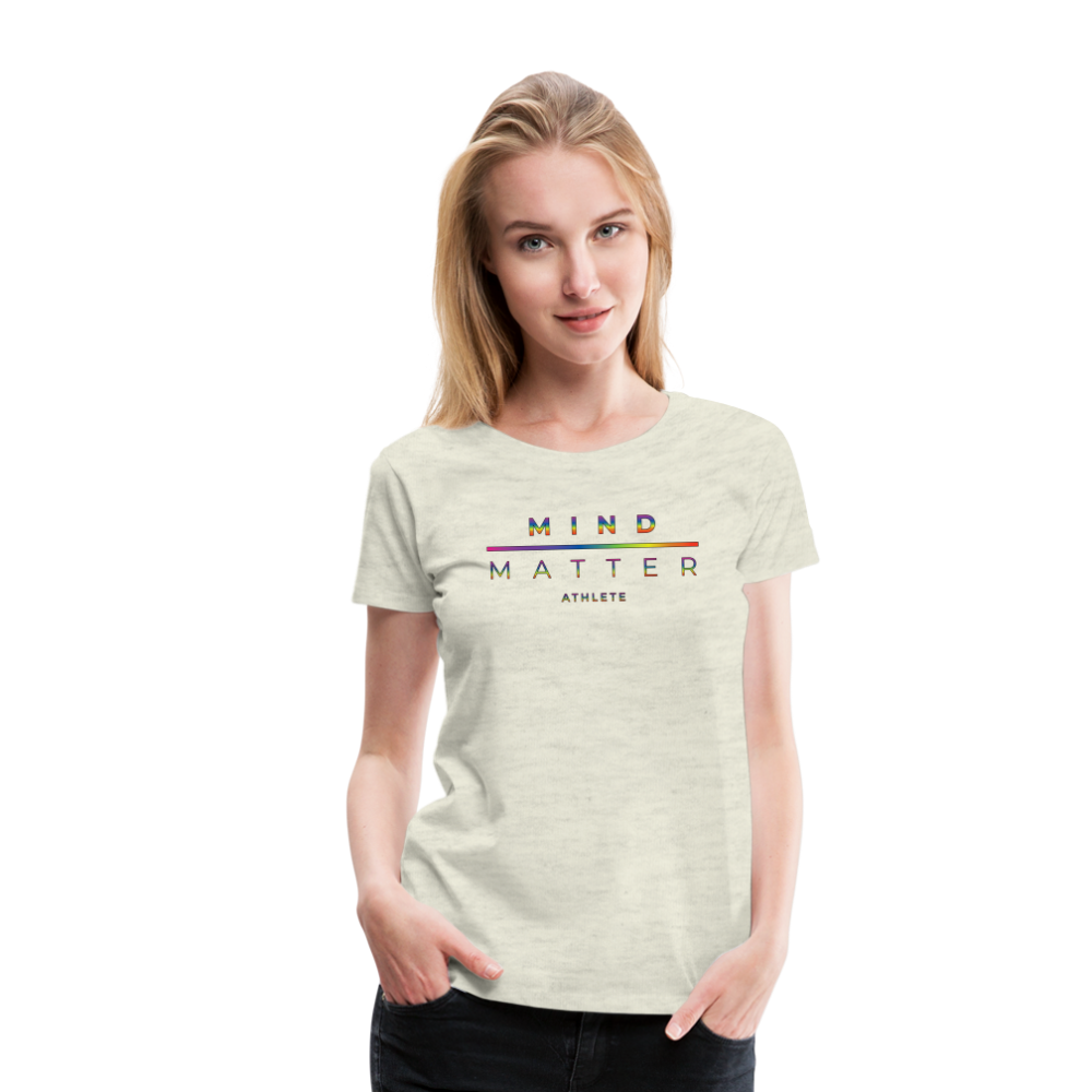 MM Athlete Rainbow- Women’s Premium T-Shirt - heather oatmeal