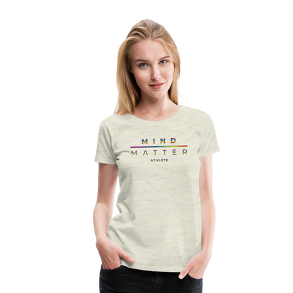 MM Athlete Rainbow- Women’s Premium T-Shirt - heather oatmeal