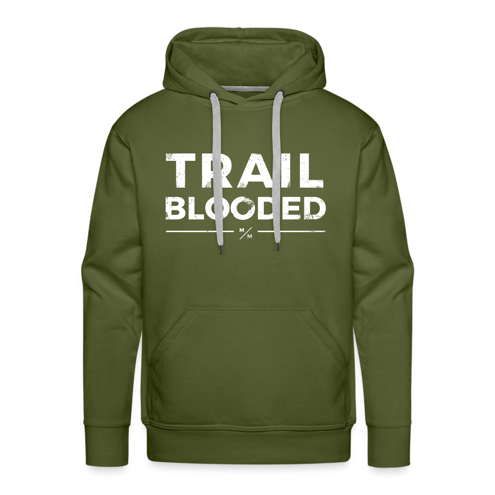 Trail Blooded- Men’s Premium Hoodie - olive green