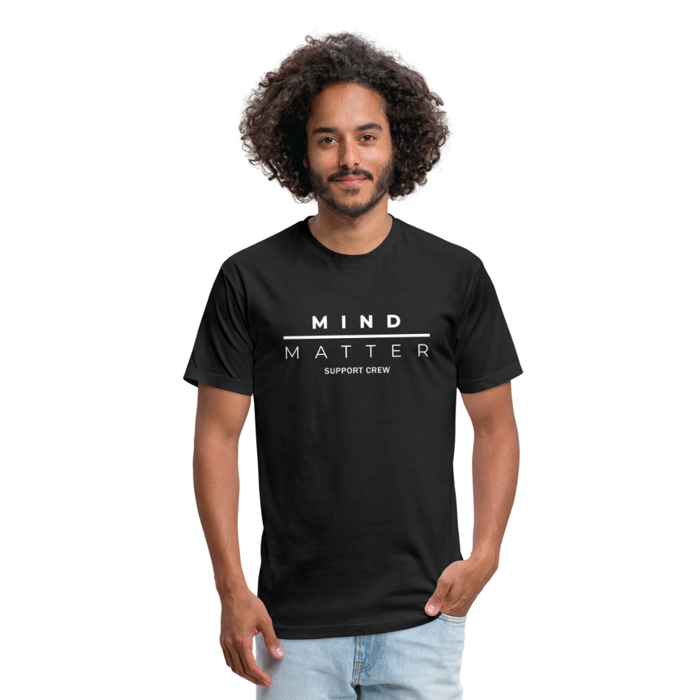 MM Support Crew - Fitted Cotton/Poly T-Shirt by Next Level - black