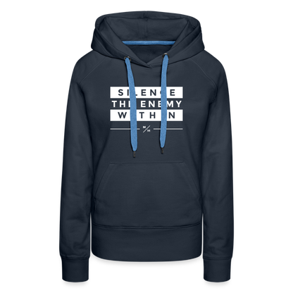 Silence The Enemy- Women’s Premium Hoodie - navy