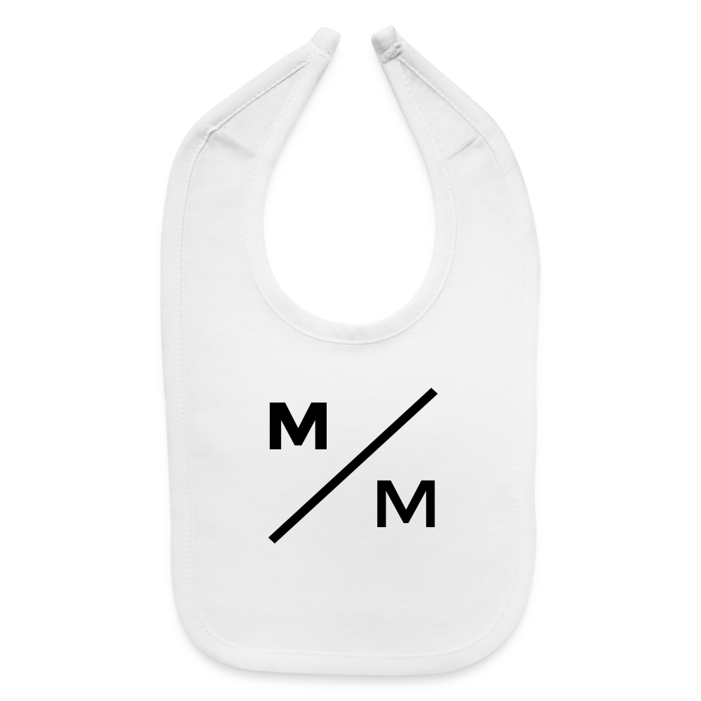 M/M- Baby Bib - white