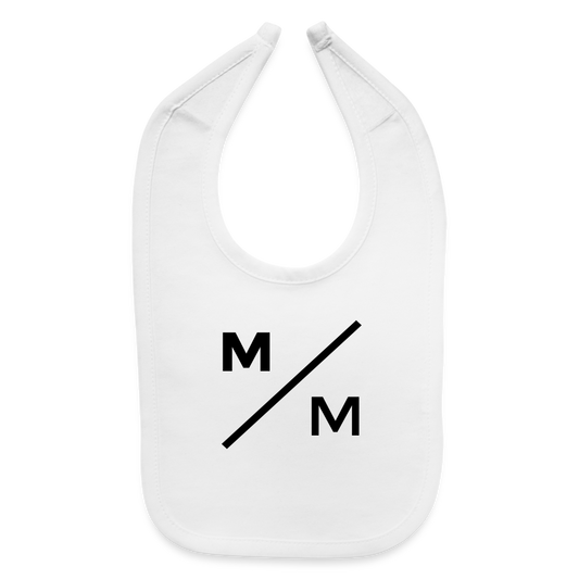 M/M- Baby Bib - white