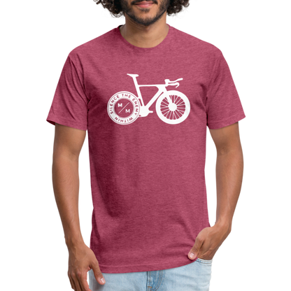 STEW TT Bike- Unisex T-Shirt - heather burgundy