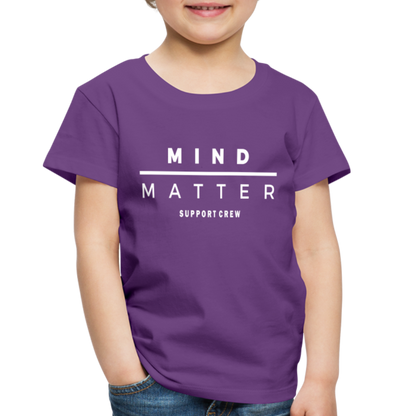 MM Support Crew- Toddler Premium T-Shirt - purple