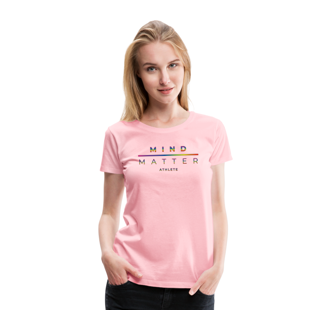 MM Athlete Rainbow- Women’s Premium T-Shirt - pink