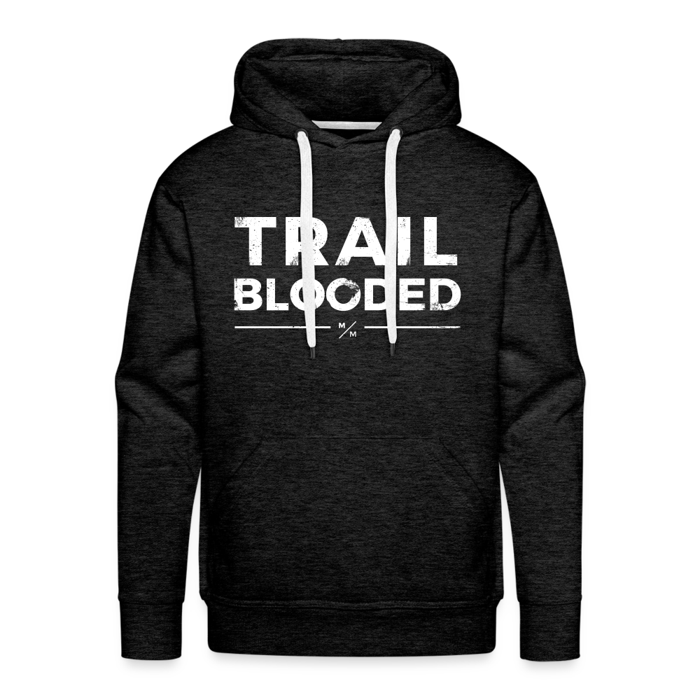 Trail Blooded- Men’s Premium Hoodie - charcoal grey