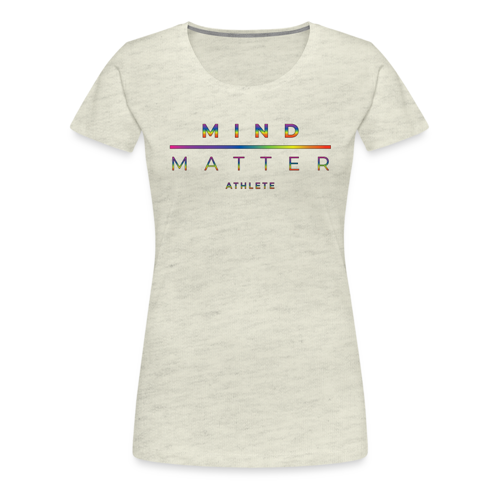 MM Athlete Rainbow- Women’s Premium T-Shirt - heather oatmeal