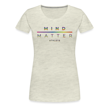 MM Athlete Rainbow- Women’s Premium T-Shirt - heather oatmeal