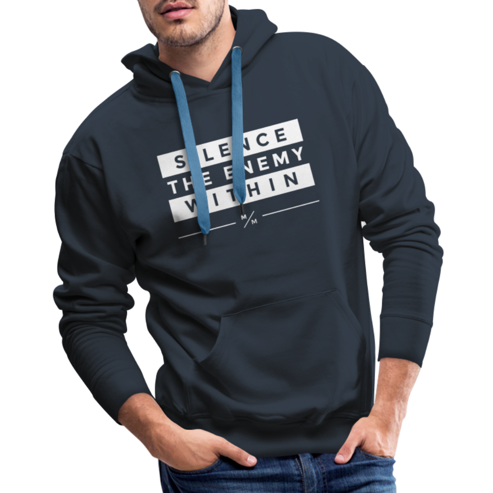 Silence the Enemy- Men’s Premium Hoodie - navy