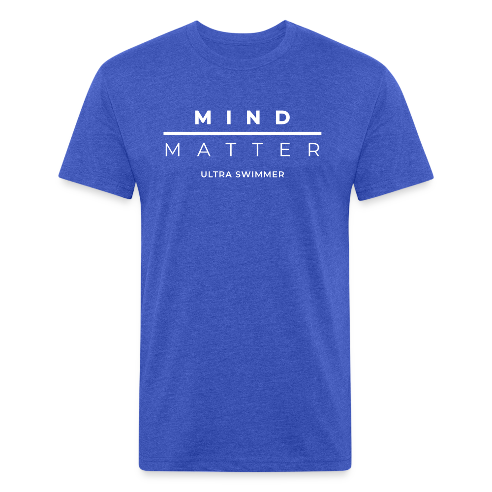 MM Ultra Swimmer - Unisex Fitted Cotton/Poly T-Shirt - heather royal