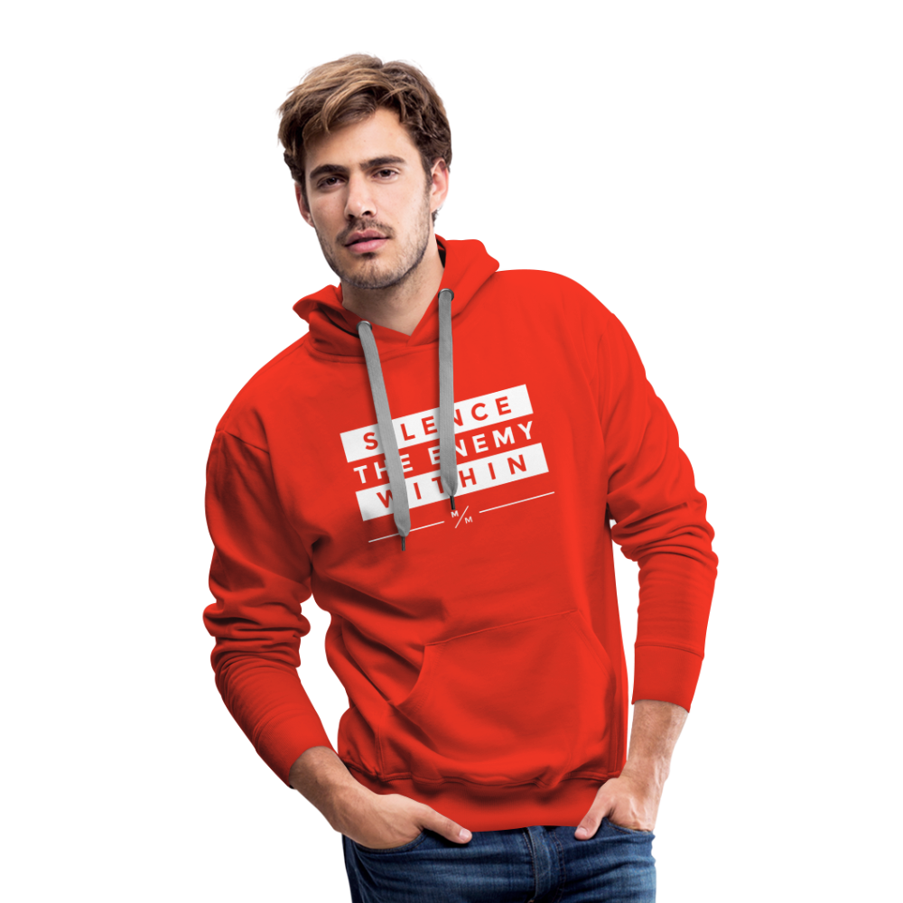 Silence the Enemy- Men’s Premium Hoodie - red