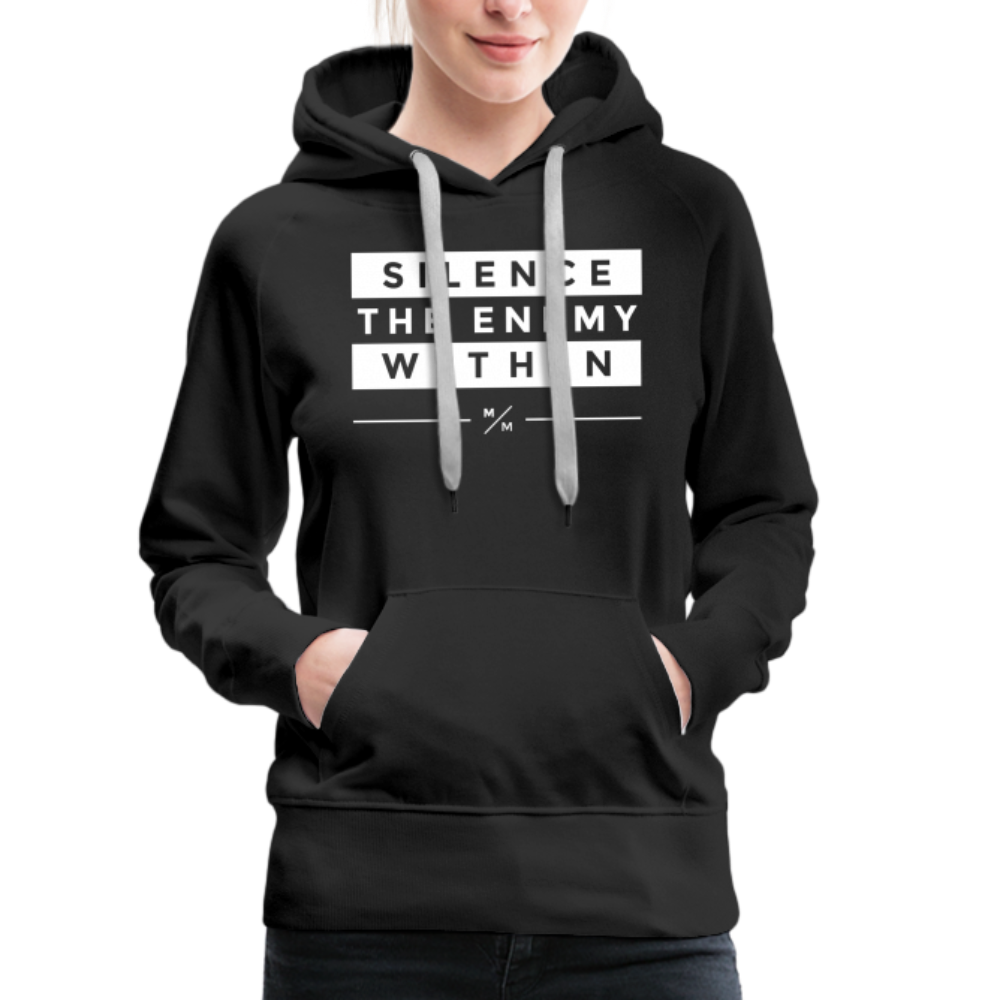 Silence The Enemy- Women’s Premium Hoodie - black