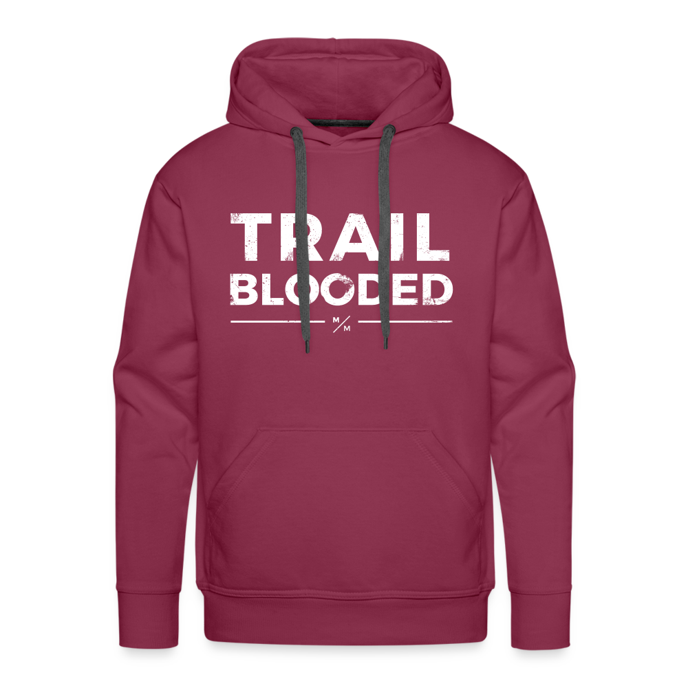 Trail Blooded- Men’s Premium Hoodie - burgundy