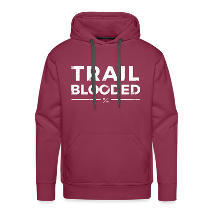 Trail Blooded- Men’s Premium Hoodie - burgundy