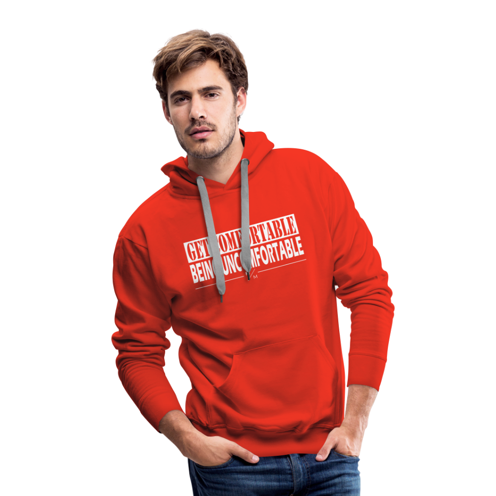 Get Comfortable Being Uncomfortable- Men’s Premium Hoodie - red