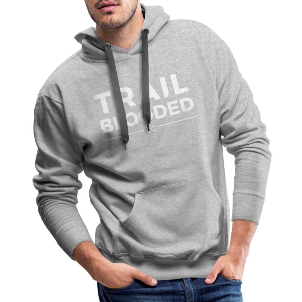 Trail Blooded- Men’s Premium Hoodie - heather grey