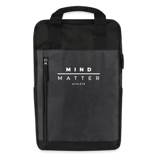 MM Athlete - Laptop Backpack - heather dark gray/black