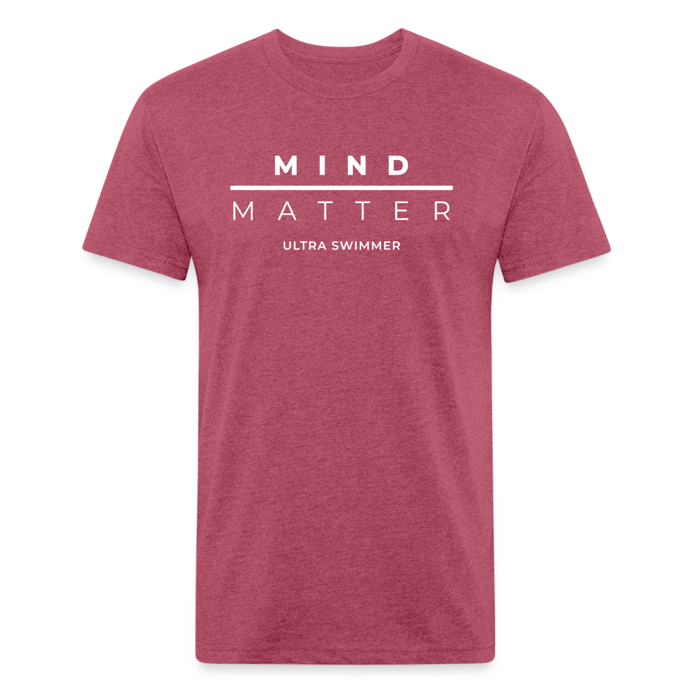 MM Ultra Swimmer - Unisex Fitted Cotton/Poly T-Shirt - heather burgundy