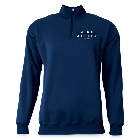 MM Athlete - Unisex Adult Sprint Fleece Quarter Zip - navy