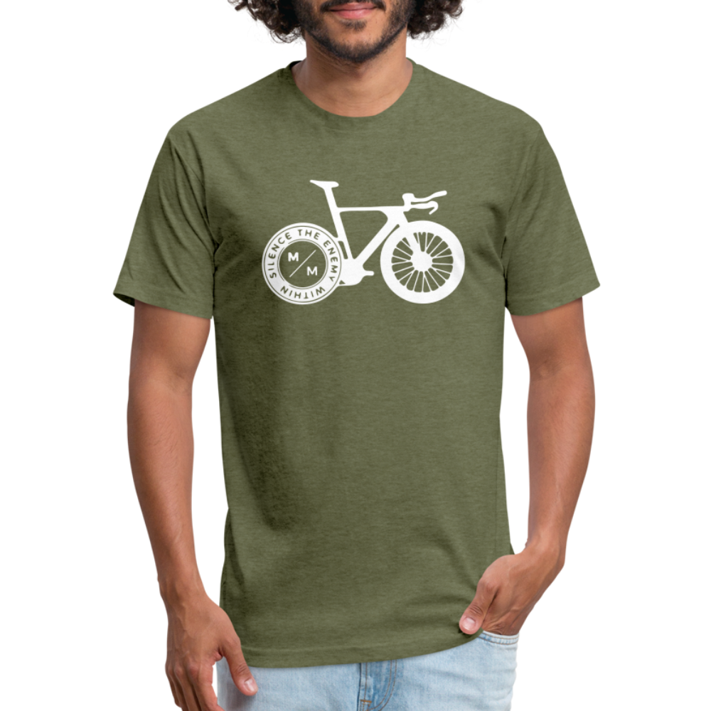 STEW TT Bike- Unisex T-Shirt - heather military green