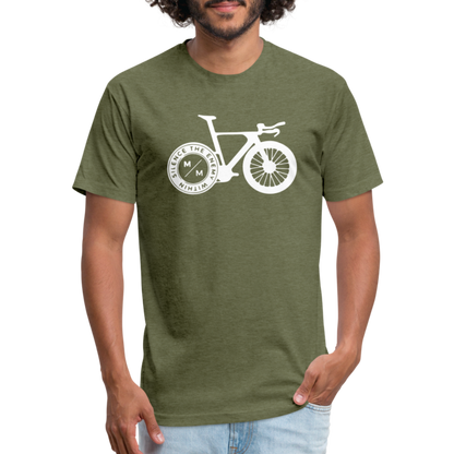 STEW TT Bike- Unisex T-Shirt - heather military green