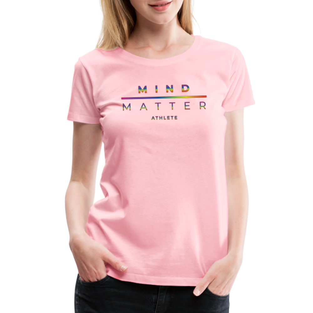 MM Athlete Rainbow- Women’s Premium T-Shirt - pink