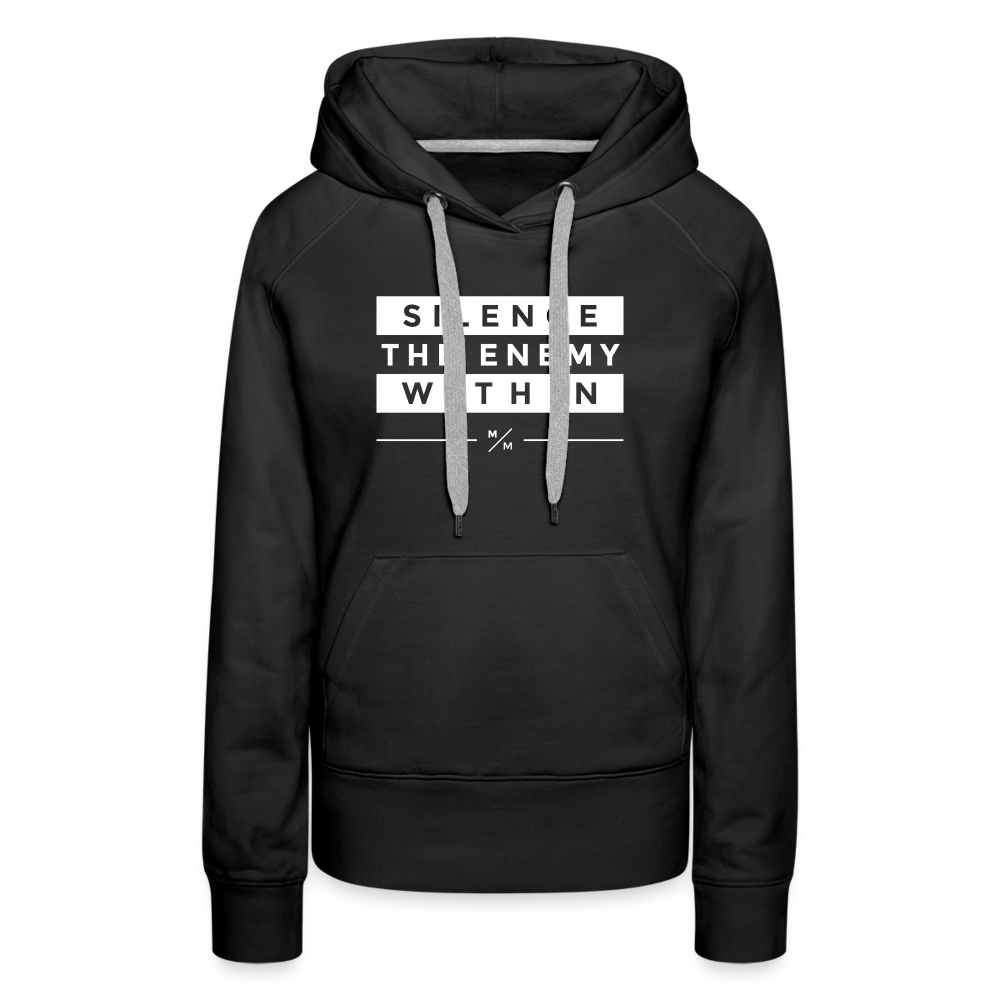 Silence The Enemy- Women’s Premium Hoodie - black