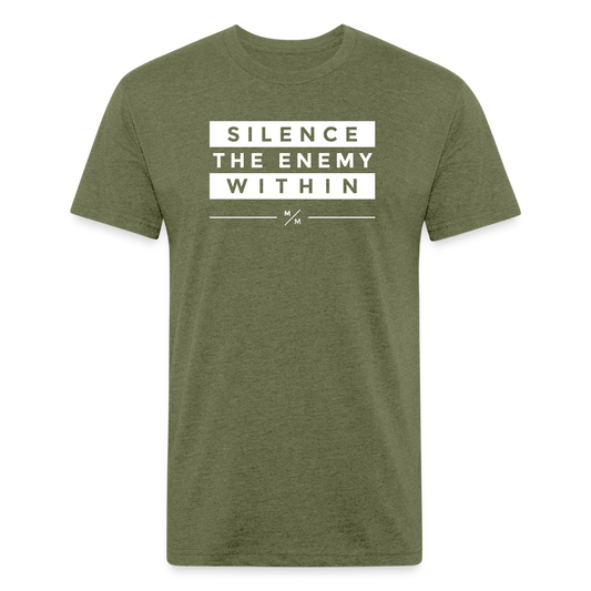 Silence The Enemy- Unisex T-Shirt - heather military green