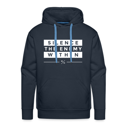 Silence the Enemy- Men’s Premium Hoodie - navy