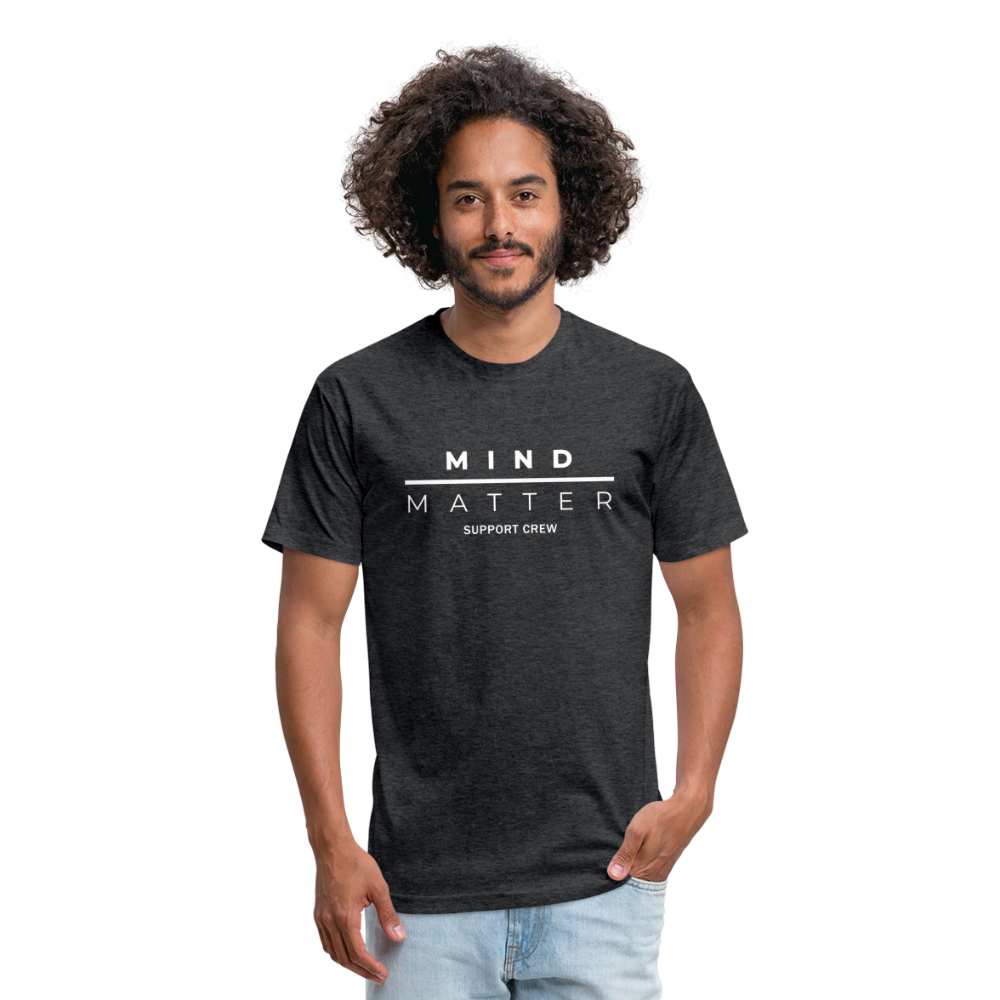 MM Support Crew - Fitted Cotton/Poly T-Shirt by Next Level - heather black