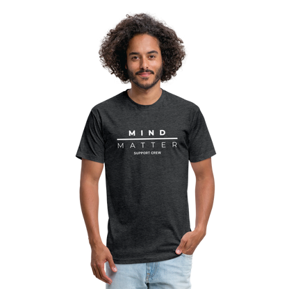 MM Support Crew - Fitted Cotton/Poly T-Shirt by Next Level - heather black