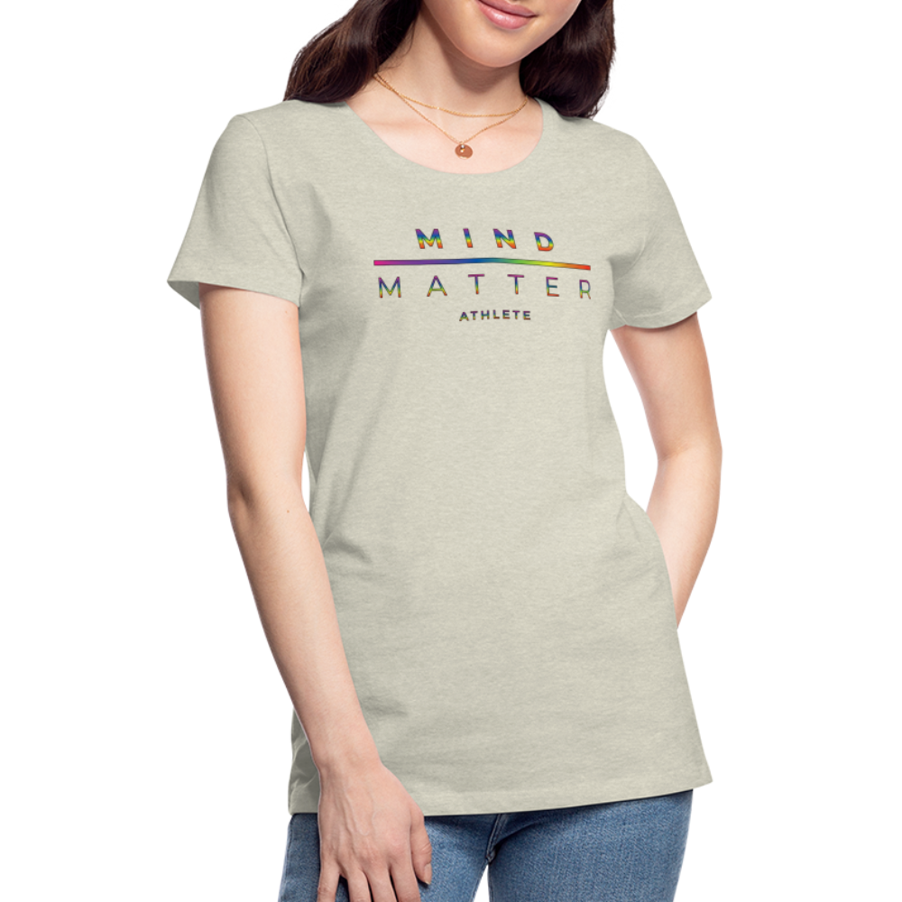 MM Athlete Rainbow- Women’s Premium T-Shirt - heather oatmeal