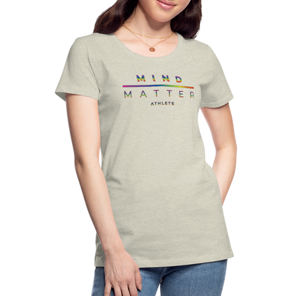 MM Athlete Rainbow- Women’s Premium T-Shirt - heather oatmeal