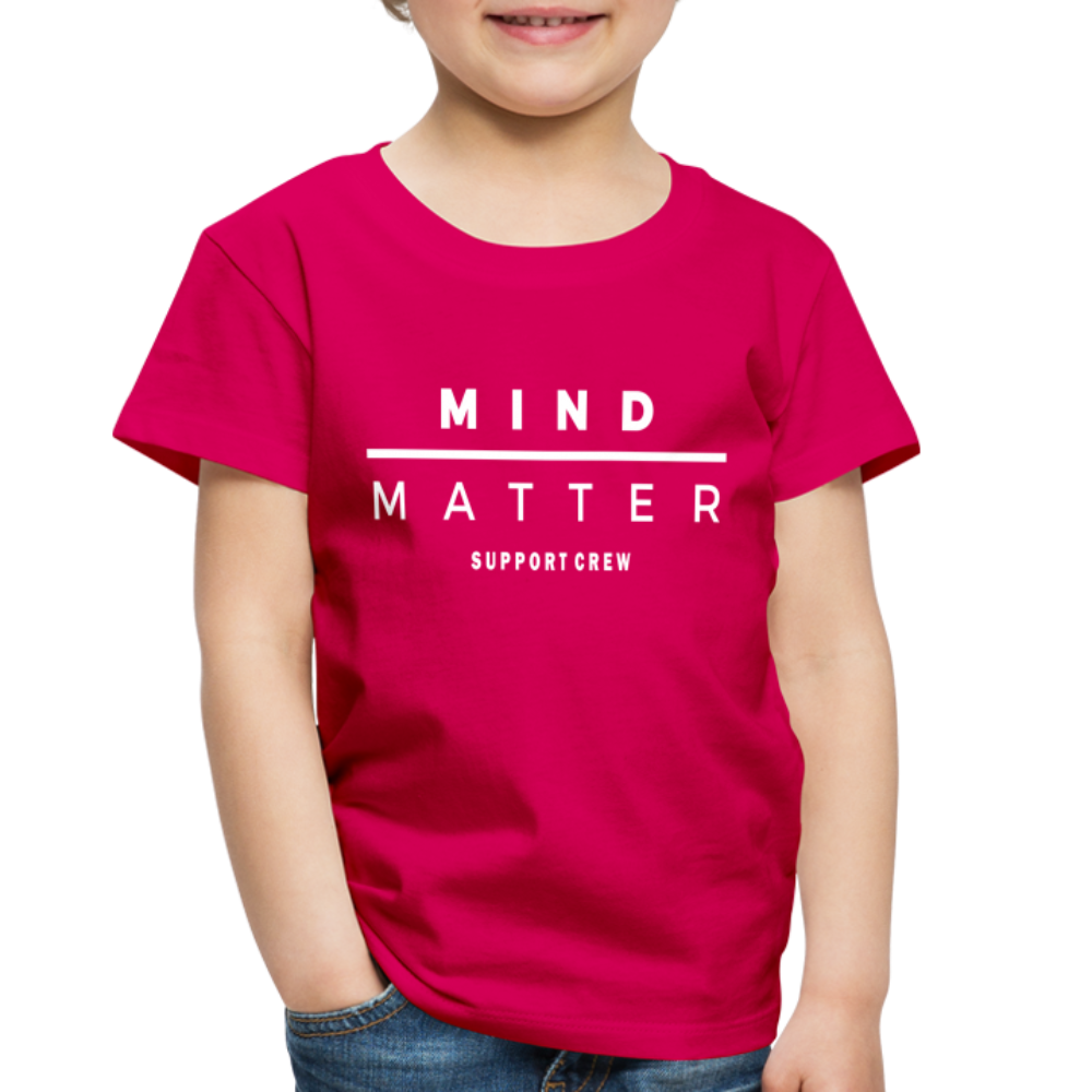 MM Support Crew- Toddler Premium T-Shirt - dark pink